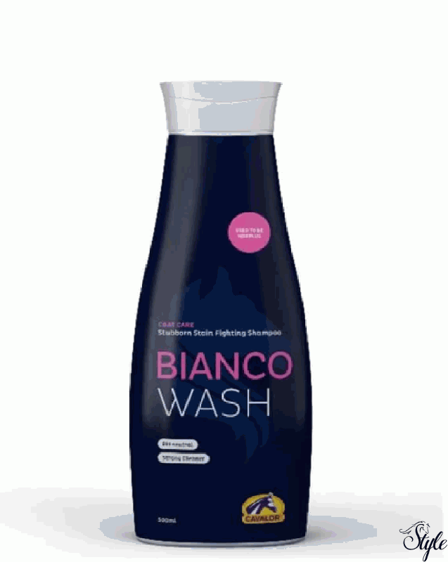 Cavalor nehezen eltávolítható foltokra való sampon Bianco Wash 500 ml