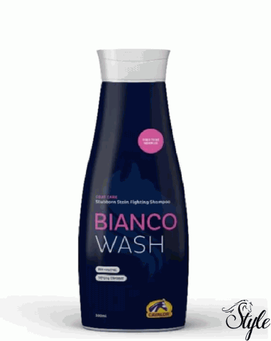Cavalor nehezen eltávolítható foltokra való sampon Bianco Wash 500 ml