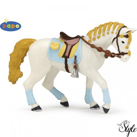 PAPO divatos kék női lovas lova figura