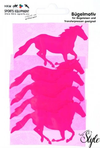 HKM felvasalható matrica sok színben - vágtázó ló (5 db)
