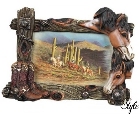 HORSES képkeret - Western Boots
