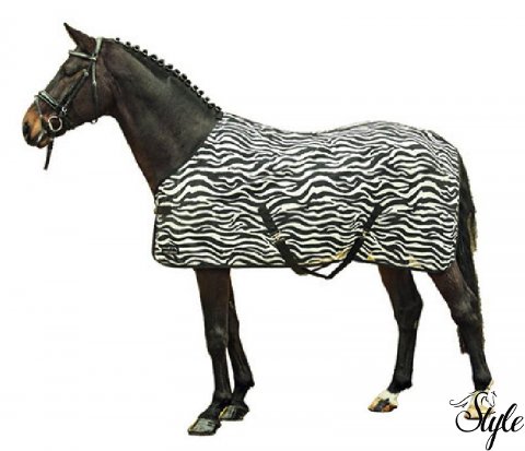 HKM zebra mintás légytakaró keresztpánttal