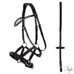 BR zabla nélküli kantár Lewes (sidepull)