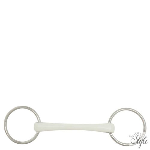 BR egyenes szájrészű műanyag zabla -18 mm