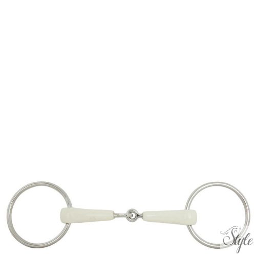 BR egyszertört műanyag zabla - 18 mm