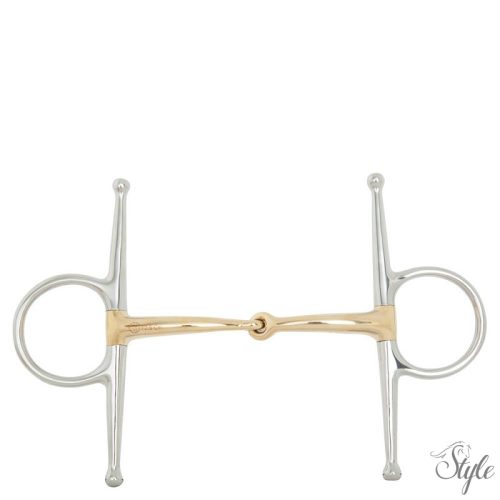 BR réz szájrészell ellátott pálcás zabla - 14 mm