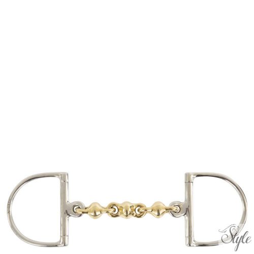 BR D - karikás réz zabla - 18 mm