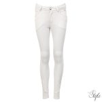 BR szilikon térdfoltos gyermek lovaglónadrág Edmonton White