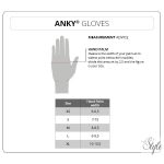 ANKY technikai lovaglókesztyű ATA251001 Black