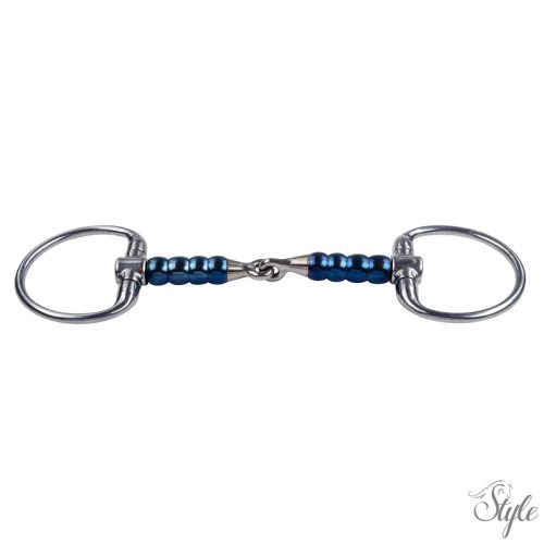 BR TRUST Sweet Iron oliv karikás görgős zabla - 16 mm