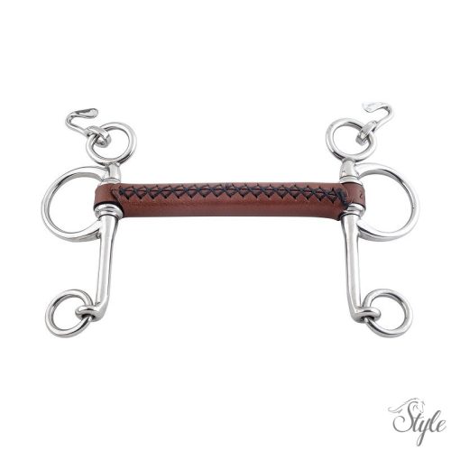 BR TRUST pelham bőr zabla - 20 mm