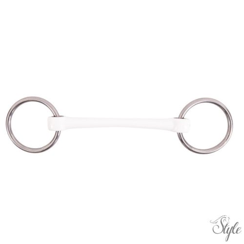 BR TRUST egyenes műanyag zabla - 15 mm