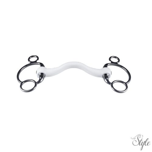 BR TRUST oliv több karikás zabla - 20 mm