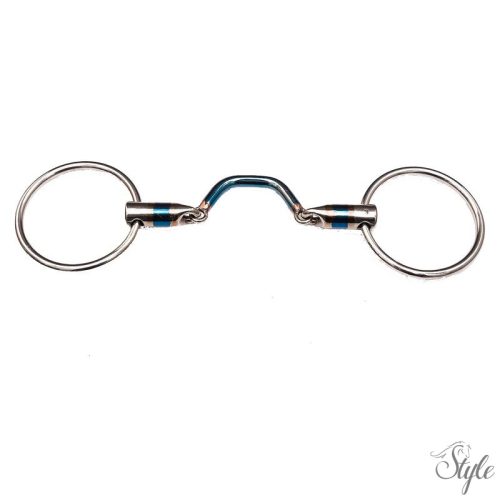 BR TRUST ívelt duplántört zabla - 16 mm