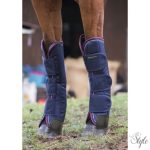 EQUITHÉME szállító kamásli Tyrex Navy-Burgundy 1200 D