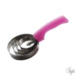 HIPPOTONIC kerek, fémes neon csillogó vakaró