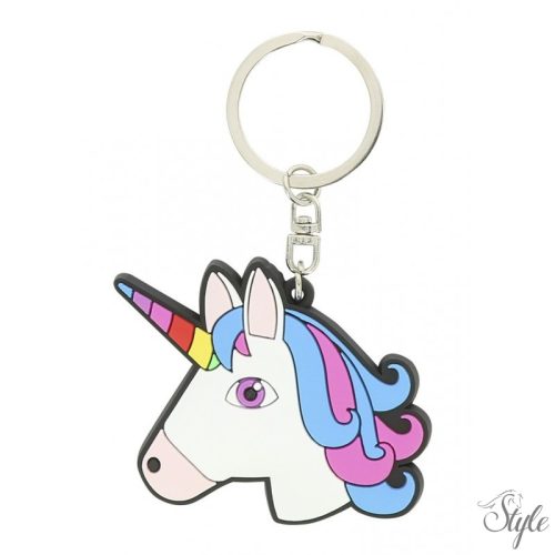 Equi Kids szilikon unikornis fej kulcstartó Licorne