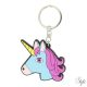 Equi Kids szilikon kék unikornis fej kulcstartó Licorne