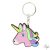 Equi Kids szilikon rózsaszín unikornis fej kulcstartó Licorne
