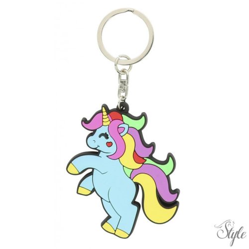 Equi Kids szilikon kék unikornis kulcstartó Licorne