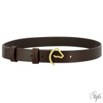 EQUITHÈME bőröv lófejes csattal – EK-Horse