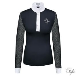 FAIR PLAY hosszú ujjú versenypóló Cecile Black