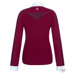 FAIR PLAY női hosszúujjú versenypóló Claire Pearl Burgundy