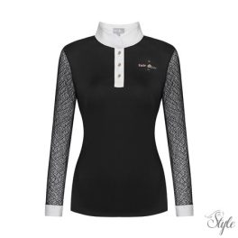 FAIR PLAY hosszú ujjú versenypóló Cecile Rosegold Black