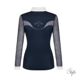 FAIR PLAY hosszú ujjú versenypóló Cecile Rosegold Navy