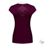 FAIR PLAY ujjatlan versenypóló Cathrine Burgundy