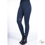 HKM gyermek szilikon térdfoltos lovaglóleggings