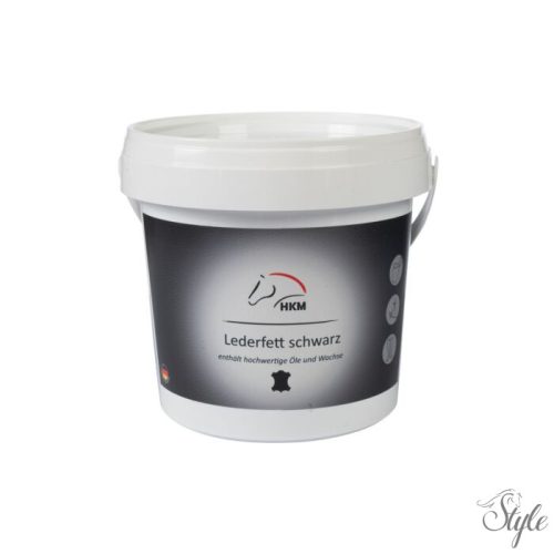 HKM fekete bőrzsír 500 ml