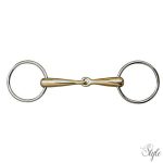 HKM egyszertört argentán zabla - 18 mm