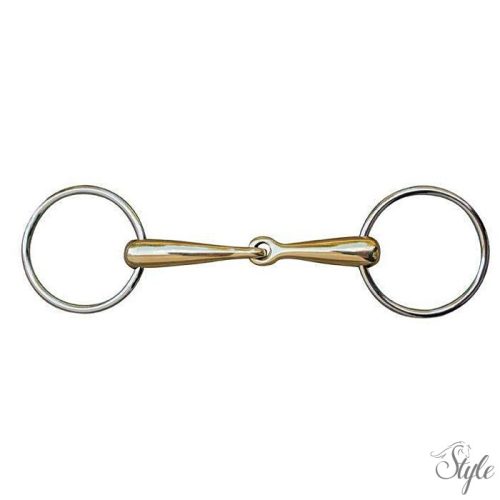 HKM egyszertört argentán zabla - 18 mm