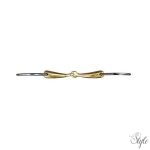 HKM egyszertört argentán zabla - 18 mm