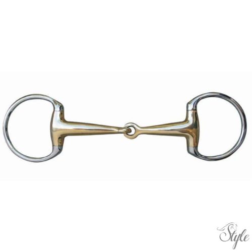 HKM oliv karikás argentán zabla - 16 mm