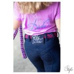 HARRYS HORSE Denim Diva Violet Full Grip lovaglóleggings