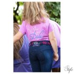 HARRYS HORSE Denim Diva Violet Full Grip lovaglóleggings