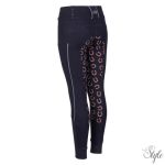 HARRYS HORSE Lovaglóleggings – Diva Mauvewood Denim Full Grip
