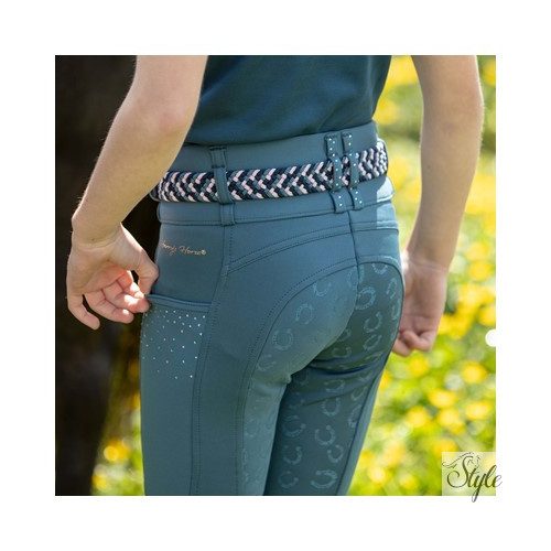 Equitights LouLou teli szilikonos gyermek lovaglónadrág