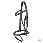 HARRYS HORSE Bronze kantár – fekete párnázással