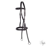 HARRYS HORSE Zabla nélküli kantár – fekete