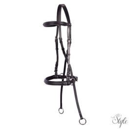 HARRYS HORSE Zabla nélküli kantár – fekete