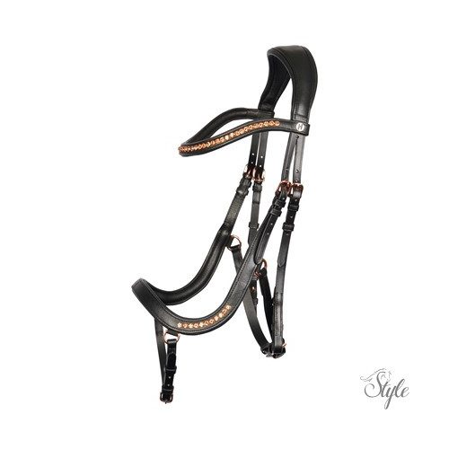 HARRYS HORSE Anatomic Rosegold kantár