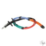 HARRYS HORSE Kiképzőszár – Színes webszár bőr megállítókkal