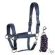 HARRYS HORSE Kötőfék szett vezetőszárral – Denici Cavalli Purple Passion Satin