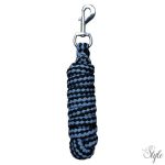 HARRYS HORSE Puha vezetőszár, ezüst karabinerrel – 1,8 m