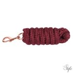 HARRYS HORSE Vezetőszár rózsaarany karabinerrel – 1,8 m