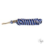 HARRYS HORSE Vezetőszár aranyszínű karabinerrel – 3 m