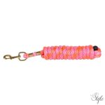 HARRYS HORSE Vezetőszár aranyszínű karabinerrel – 3 m